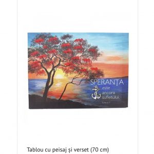 tablou cu peisaj si versete. 70cm