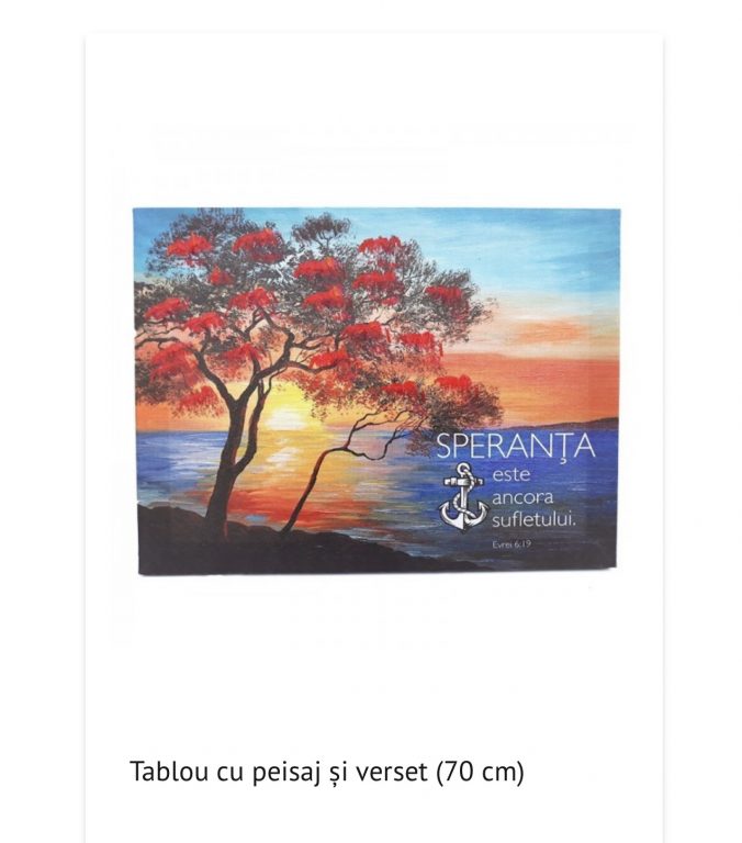 tablou cu peisaj si versete. 70cm