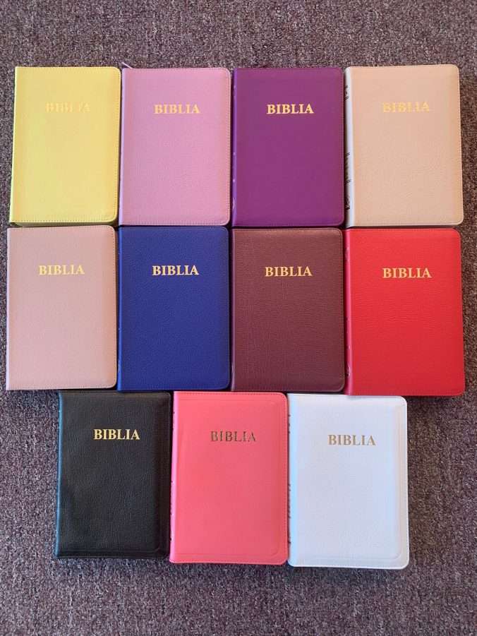 biblii medii de lux cu  fermoar