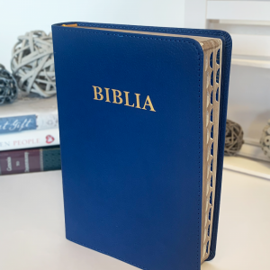 biblia medie albastra