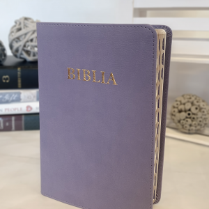 biblia format mediu mov deschis