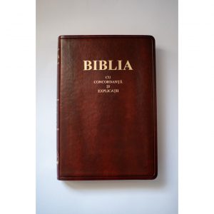 biblia cu explicatii si concordanta culoare maro