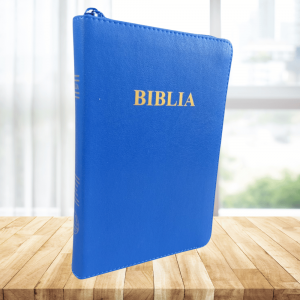 biblia medie simpla albastra
