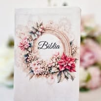 Biblia handmade, model 7, coperta de catifea, flexibila, marime medie, margini aurii, index, cuv. lui Isus cu rosu