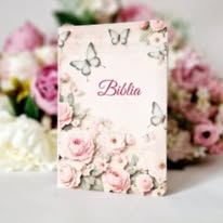 Biblia handmade, model 5, coperta de catifea, flexibila, marime medie, margini aurii, index, cuv. lui Isus cu rosu