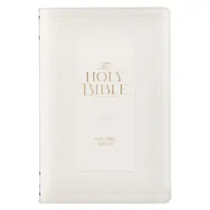 KJV White Bible with Index