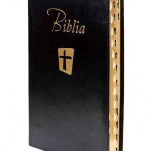 Biblia Noua Traducere (Biblia NTR), marime foarte mare, coperta imitatie piele, neagra, index, margini aurii.