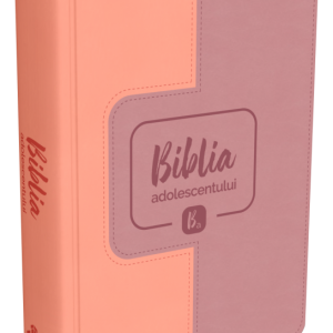 Biblia adolescentului - marime mica, coperta imitatie piele, roz pal, trad. Cornilescu