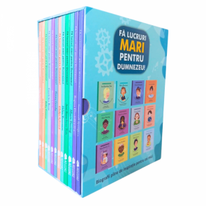 Fă lucruri mari pentru Dumnezeu - set 12 biografii ilustrate pentru copii