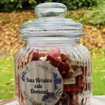 Borcan cu versete biblice de lux cu inele.