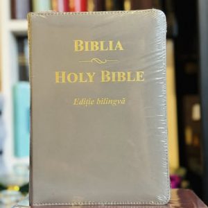 Biblia bilingva Ro-Eng,culoare gri
