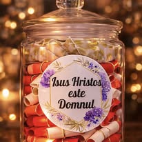 Borcan cu versete rosi