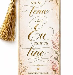 Semn de carte ,,nu te teme''.